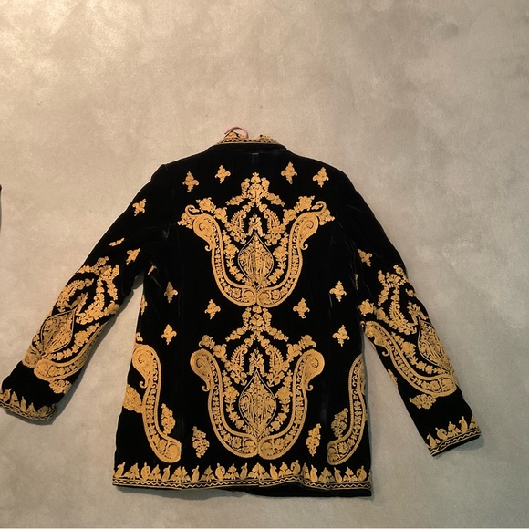 Free People Jackets & Blazers - Free People Embroidered Velvet Blazer